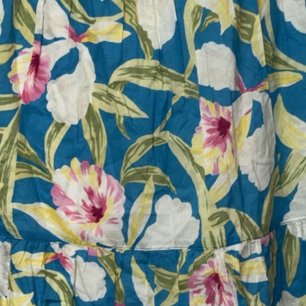Lauren Ralph Lauren S Small‎ Floral Maxi Skirt in Blue and Pink - Picture 4 of 8